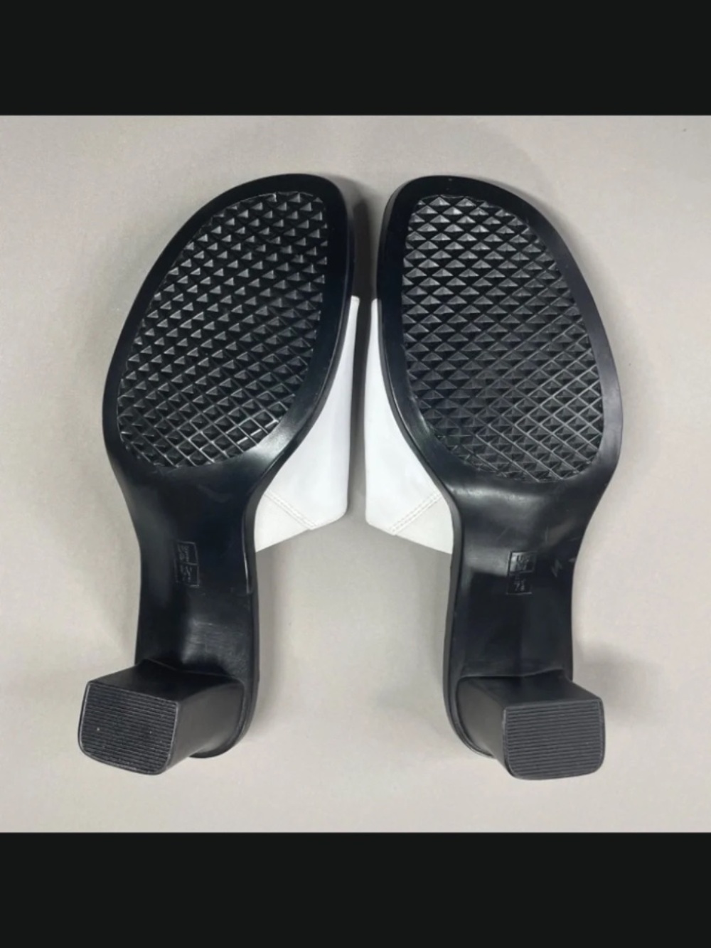NEW Aerosoles Shoes Womens 9.5 white black leather local time heels cocktail - Picture 11 of 12